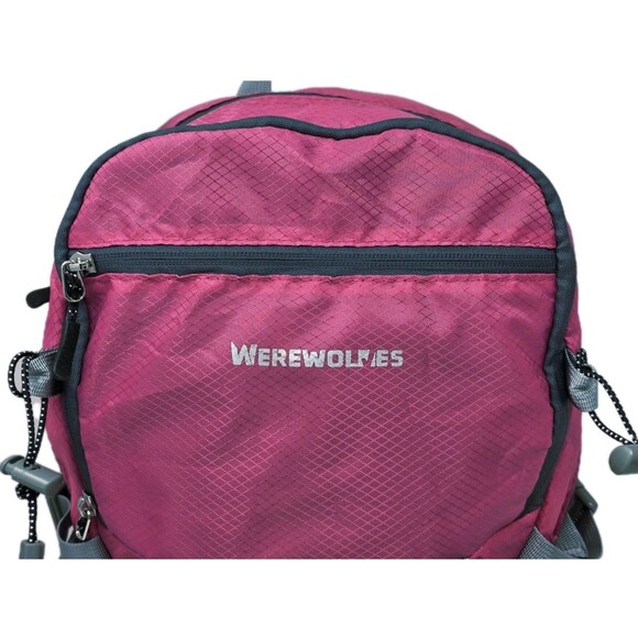 WEREWOLVES 20L Lightweight Hiking Backpack Packable Foldable + Whistle Pink NWOT main image 8